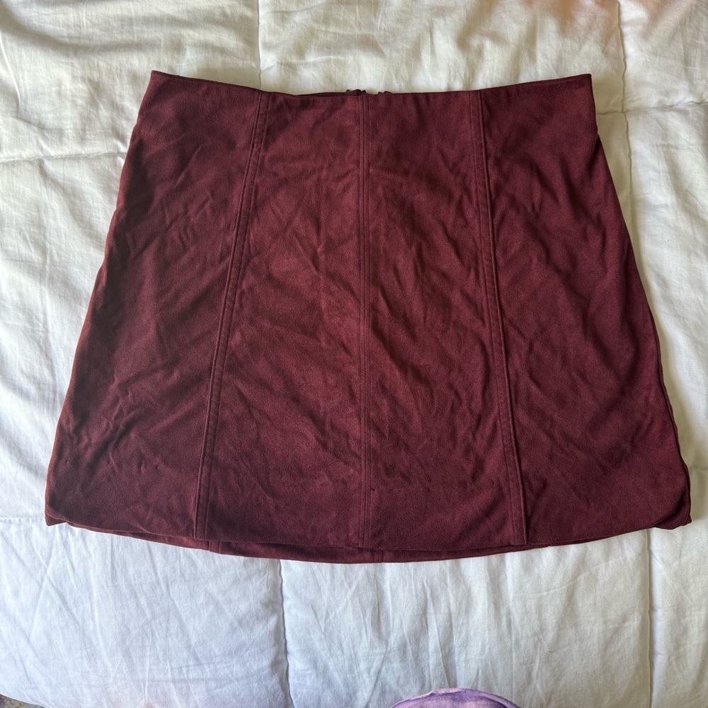 Maroon Skirt